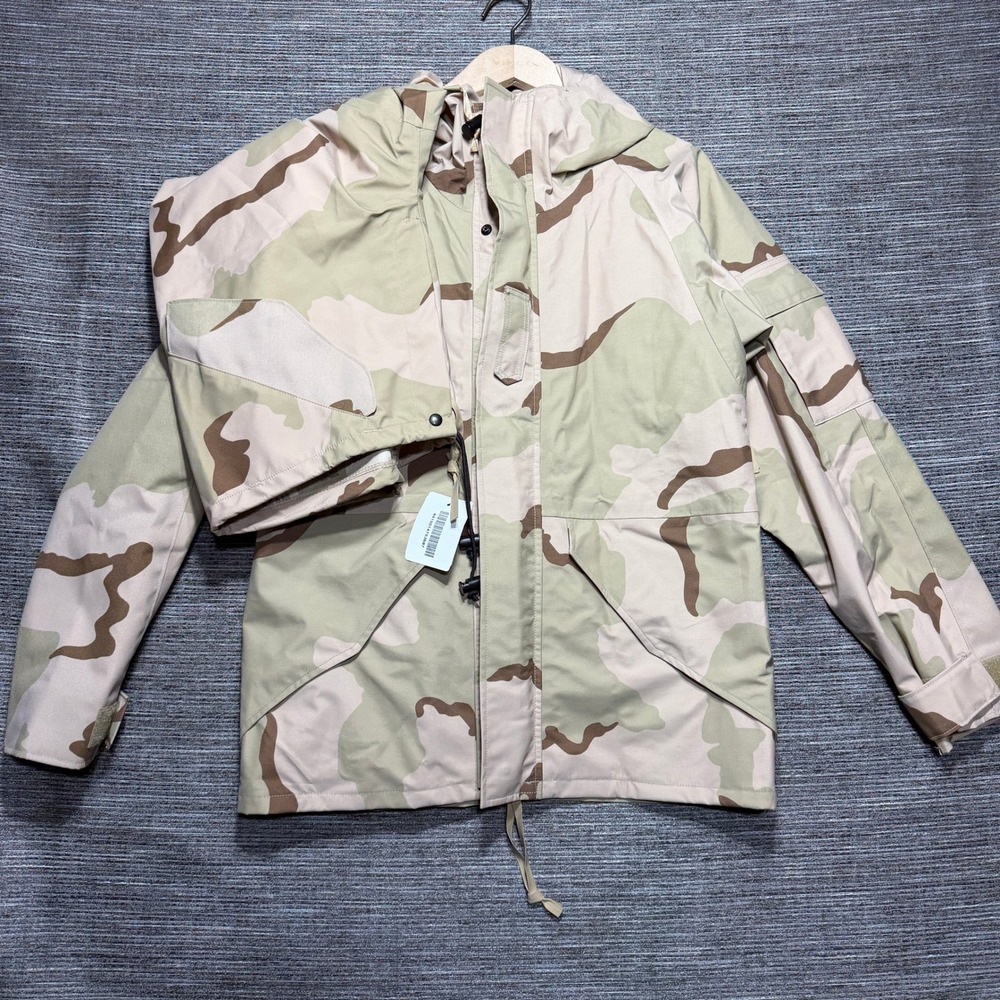 Military Style Vintage ECWCS Parka Set Adult S Short Tan Desert Camo Gen II